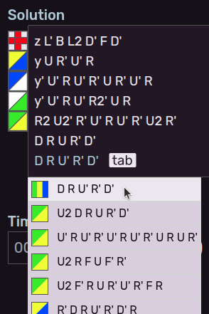 Multislot suggestion example