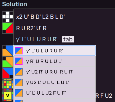 Example suggestions